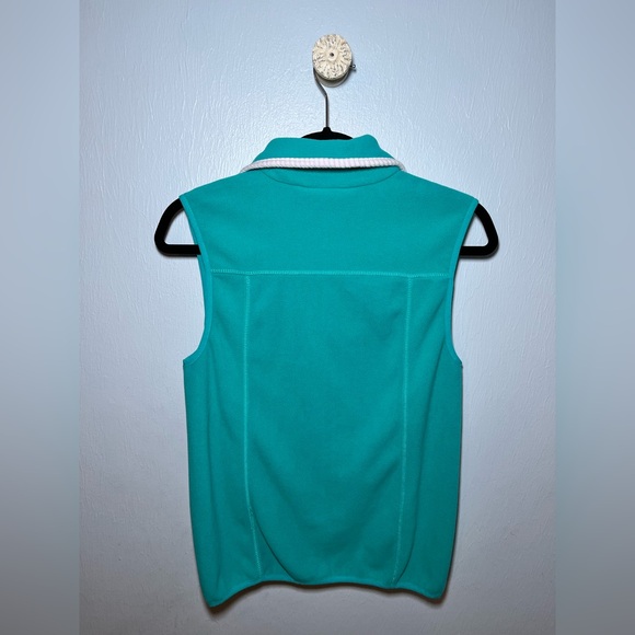 LAUREN JAMES CO. PREPTEC BLAKELY FLEECE TEAL VEST. SIZE XS - Picture 7 of 11